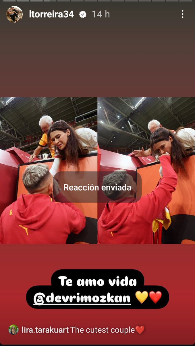 BeatrizMaron's tweet photo. Del Instagram de Torreira, 
#Devrin saludándolo y brindando su apoyo 💙
#DevrimÖzkan https://t.co/QEfWUi1n9o
