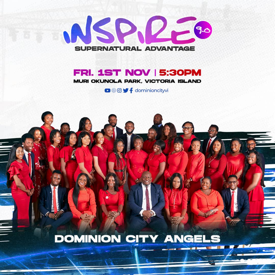 Dominioncityvi's tweet photo. #Inspire9 with @Chimdisluv
@victoriaorenze @mercychinwo_
@anthonykani @NeonAdejo
@nosaalways
#DcAngels
Get ready,
π *DATE:* 1st November
β° *TIME:* 5:30 PM
π *VENUE:* Muri Okunola Park, Victoria Island, Lagos.
#worship
#DominionCity
#pastordavidogbueli https://t.co/6AgfwALZfv