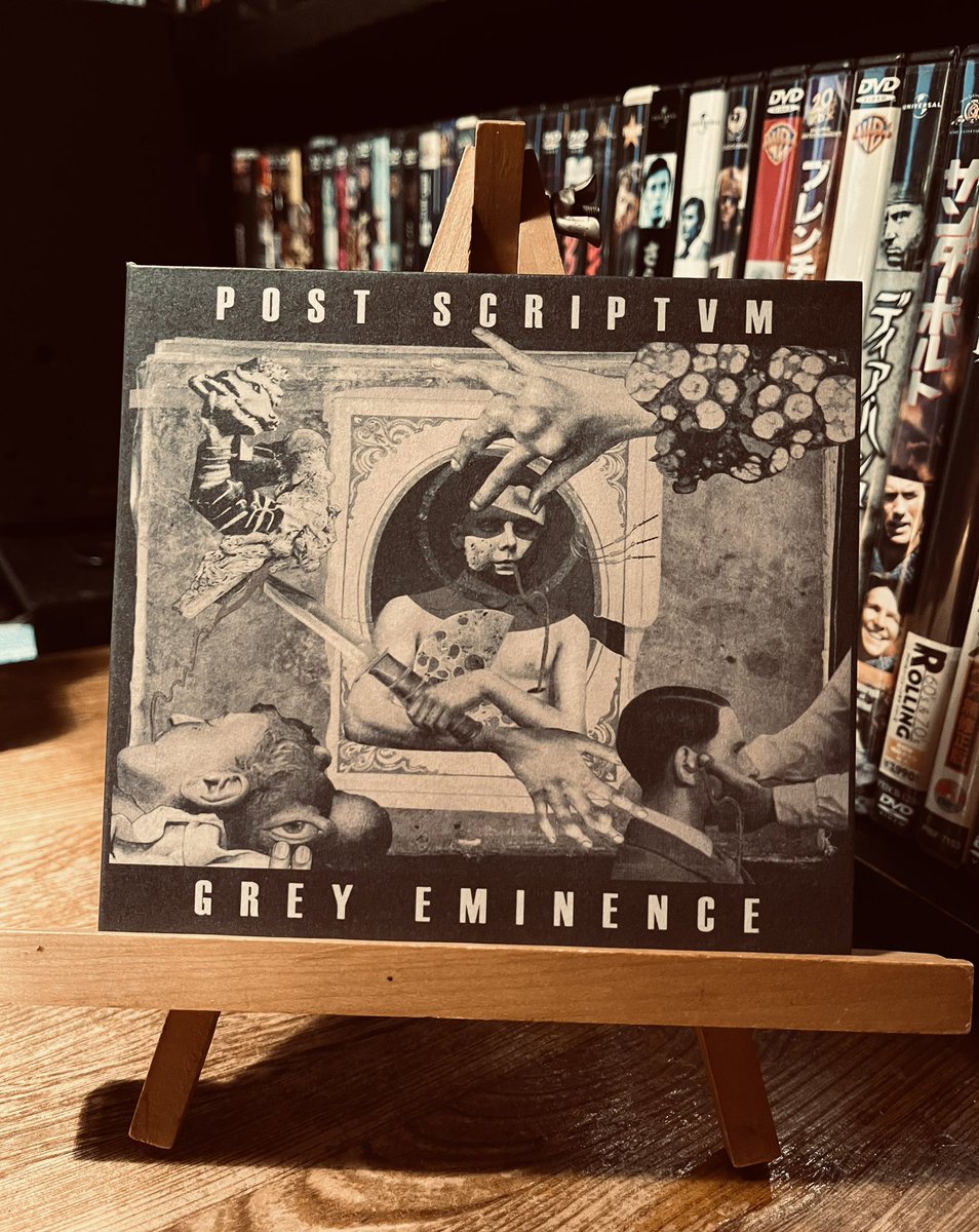 TVBARkemuri's tweet photo. Post Scriptvm
『Grey Eminence』
探していたコーナーに紛れていたCD、もしかしてと検索してサンプルを聴いてみると、ずっと探し求めていた音が、向こうからやって来た感じであります！
#postscriptvm
#東中野
#ムーンロード
#TVBARけむり
[TVBARけむり]
★17時〜24時ま営業
★月曜日・定休 https://t.co/JUatrUGkeH