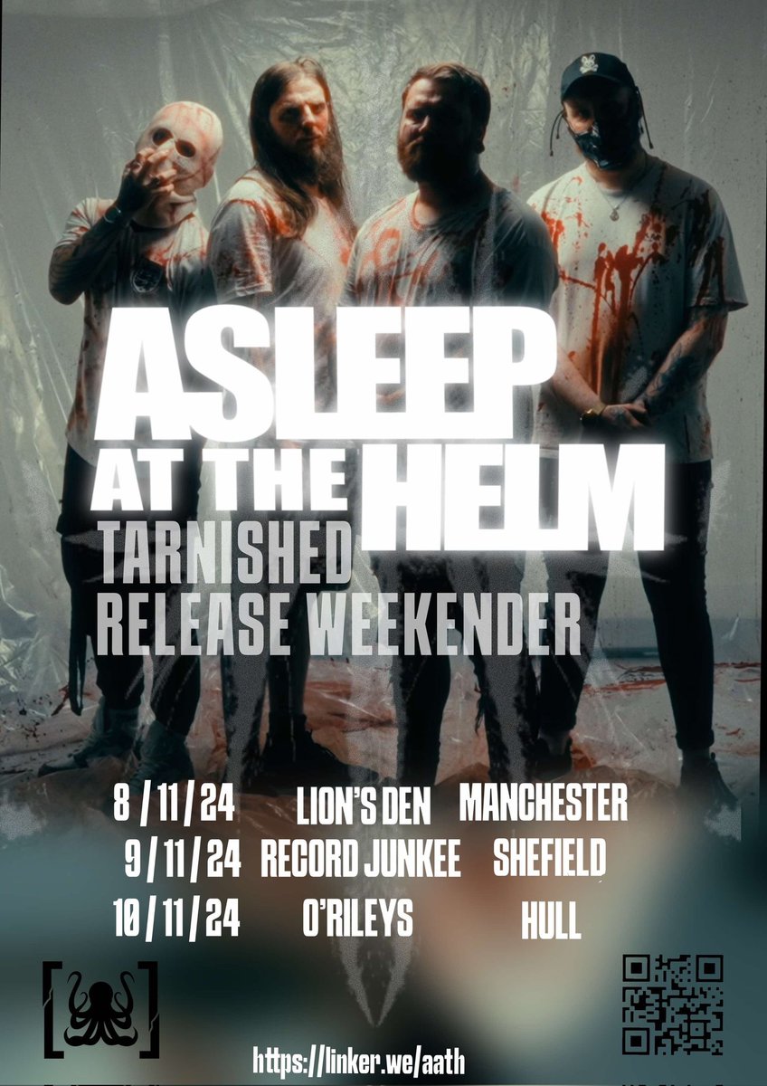 Asleep At The Helm (@aath_uk) on Twitter photo Here we go again.
Join us for the official weekender to celebrate the release of our new single ‘Tarnished’ with <a href="/THISDYINGHOURUK/">THISDYINGHOUR</a> 🎟️ - tickets available in the bio on our linktree
#metal #ukmetalcore #ukunderground #metalcore #unsignedband #heavymetal Here we go again.
Join us for the official weekender to celebrate the release of our new single ‘Tarnished’ with <a href="/THISDYINGHOURUK/">THISDYINGHOUR</a> 🎟️ - tickets available in the bio on our linktree
#metal #ukmetalcore #ukunderground #metalcore #unsignedband #heavymetal