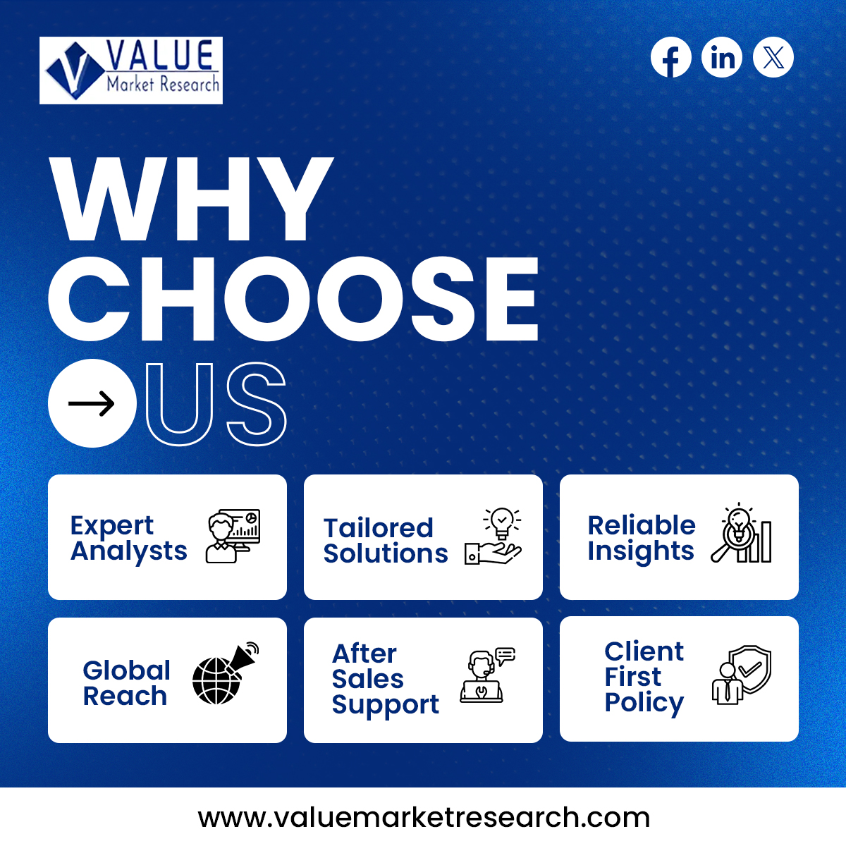 vmr_reports's tweet image. Are you looking for a market research company you can trust? Here’s why Value Market Research is the right choice for you:
Visit us at valuemarketresearch.com for more details!

#valuemarketresearch #marketresearch #research #maketinsights #insights #diversemarkets #analysis