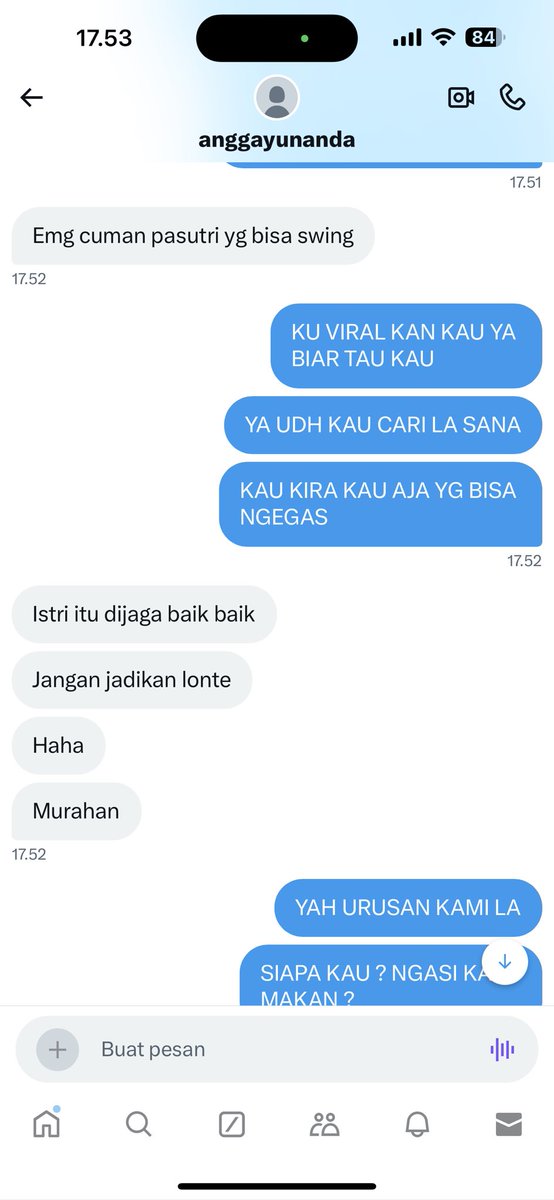 Indah260292's tweet photo. Wkwkwkwk gini la manusia yg gk beres yg nafsu nya tidak tersalur kan ato gk laku gk ngerti la , mau melonte gk ada duit ya kan , sok2an nyari pasutri biar bs gratisan 
Kau fikir nya mudah x mongkeng pasutri 
Klen tandai aja ya wee manusia otak dungu gini la @anggayunanda130 😅😅 https://t.co/Fd1T9Nic7u