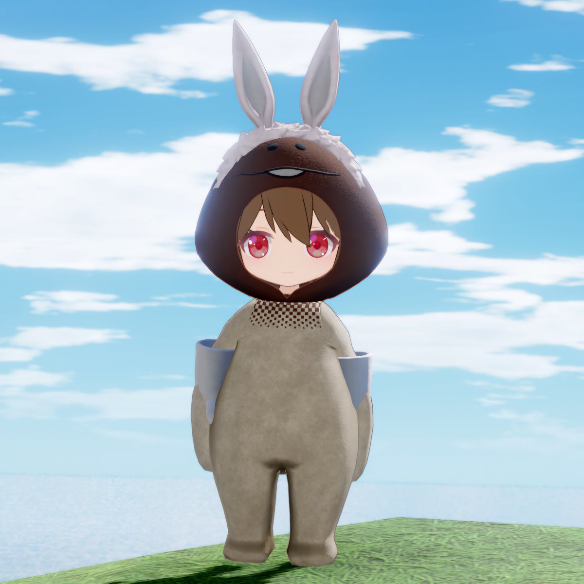 Nefi2277's tweet photo. トト×白ウサギなめこ
🍄‍🟫🍄‍🟫🍄‍🟫
なめこを装備して完全体になった
 #きょうのなめこ
 #んふんふと撮影
 #開放空間OverField 
 #オーバーフィールド https://t.co/FJxt2fKsEj