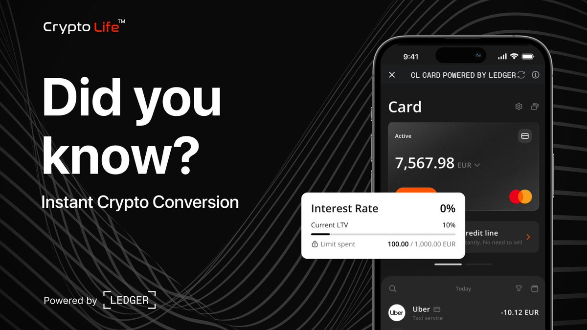 💡 Did You Know? 💡

With the Crypto Life Card, you can convert your crypto to fiat instantly no delays, no hassle. Swipe your card, and the conversion happens in real-time at over 90 million merchants worldwide 🌍.