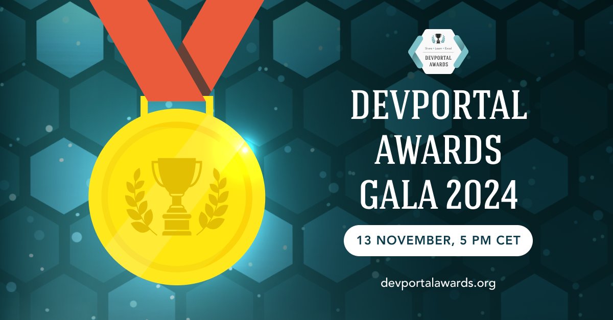DevportalAwards's tweet image. ❓Who Sets the Standard for Developer Portals❓
Find Out at the 2024 DevPortal Awards Gala!
✨ Get inspired by interviews with jurors and discover the new standards for #developerportals.
🆓 🎟️ pages.insightly.services/dpagala2024
#DevPortalAwards2024 #APIs #DeveloperExperience #APIdocs