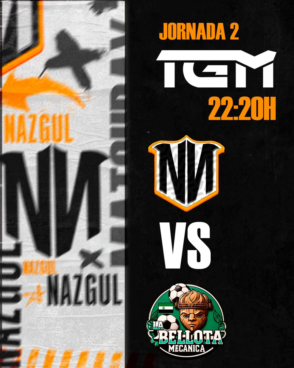 AurumHex's tweet photo. 🔶 MATCHDAY #FC25 🔶
A por la segunda jornada de la liga, vamos calentando motores. ¡A por todas chicos! 🔥
🏆 @LigaTGM
🆚 @BellotaMecanic
#GoNN #GoNazgul https://t.co/GHiUbtp0SI