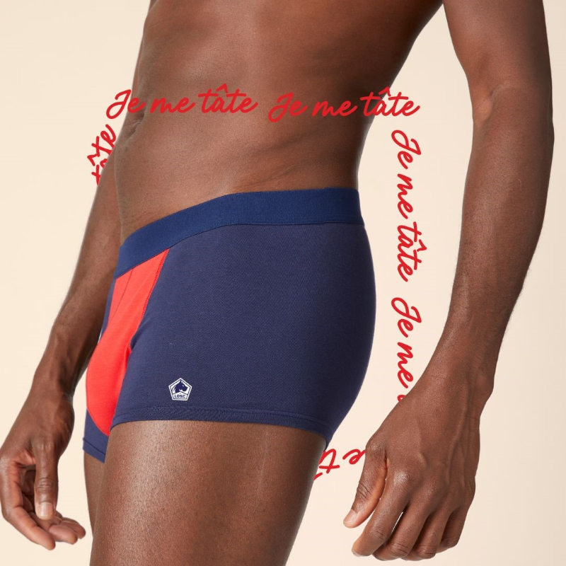 losclive's tweet photo. 85% des cancers du testicule sont diagnostiqués entre 15 et 35 ans. L’autopalpation peut vous sauver la vie 💪

Le LOSC se mobilise à nouveau pour Movember avec notamment un boxer #JeMeTate imaginé avec le @CHU_Lille et le fabriquant textile nordiste, @Lemahieu_fr 🤝