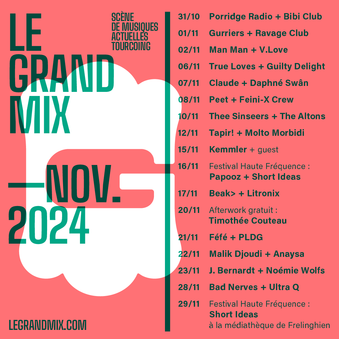 Novembre 2024 ! 
legrandmix.com/fr/agenda