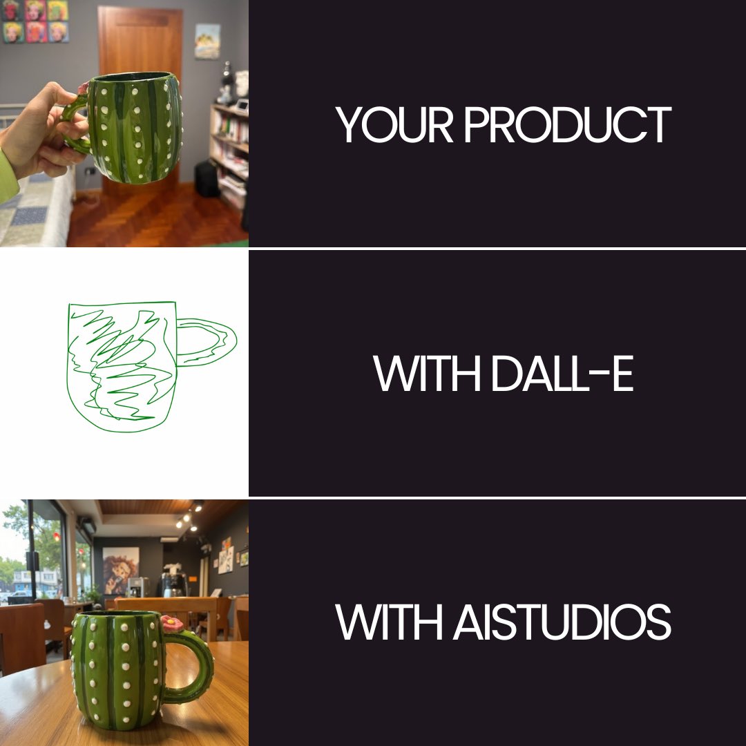 tryaistudios's tweet photo. Guys be honest DALL-E is worse than you when you were 3-years old at generating an image based on an input image 🐥 Drop below your DALL-E works-of-art 🐤 #Ecommerce #ecomtips https://t.co/dxTFDCbIIn