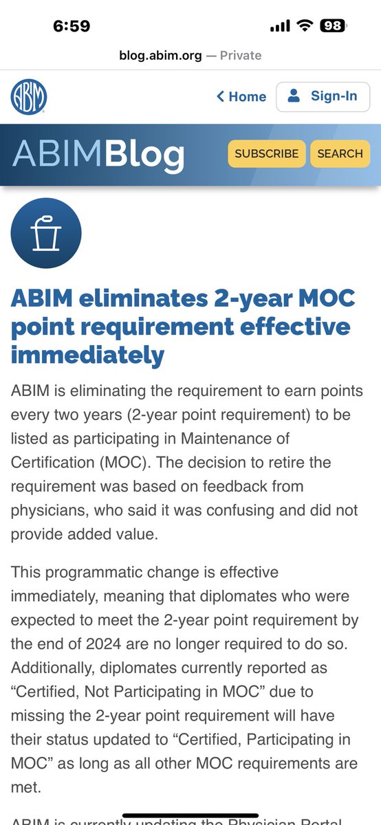 Allison_Dupont's tweet photo. The fight to #EndMOC has resulted in change! Not perfect but a huge step in the right direction. @doctorwes @AaronGoodman33 @chadinabhan https://t.co/8504LV020h