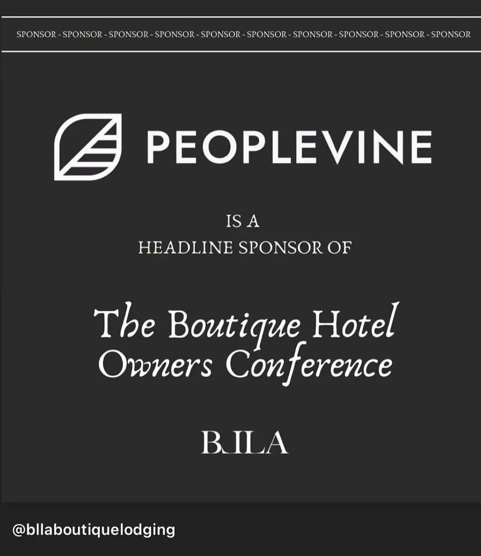 trooperstocks's tweet photo. $ACGX #PeopleVine is the Headline Sponsor of the Boutique Hotel Owners Conference #BLLA #California #Hospitality #Tech to learn more about https://t.co/SUwmDojJCD #PrivateMembership #MembershipClubs #MemberPayments #GlobalProfile #CRM #ACGX @ACGpaul https://t.co/A9KIEckPSS