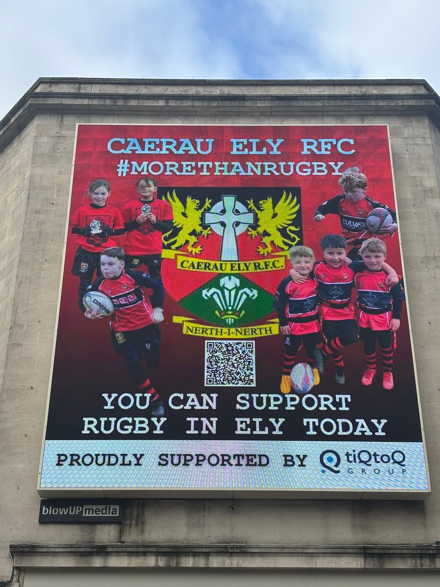 We have made it to the city centre! Scan the QR code when your in Cardiff to find out how you can support us