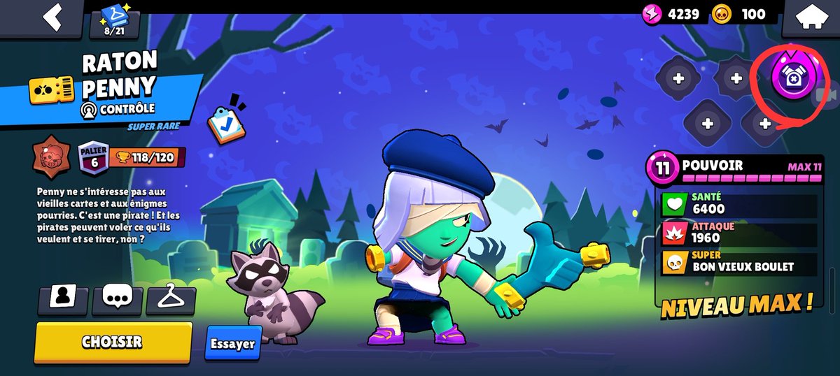 ZT_M4th's tweet photo. @brawlstarsfr est-ce que c'est normal que j'ai pu avoir l'hypercharge de Penny avant qu'elle sorte ? @FTMKeienburg https://t.co/XbpIFeRNtt