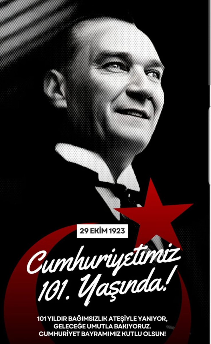 AtasayanGozde's tweet photo. Cumhuriyetimizin doğum günü kutlu olsun 🇹🇷 https://t.co/JdgRaLydnu