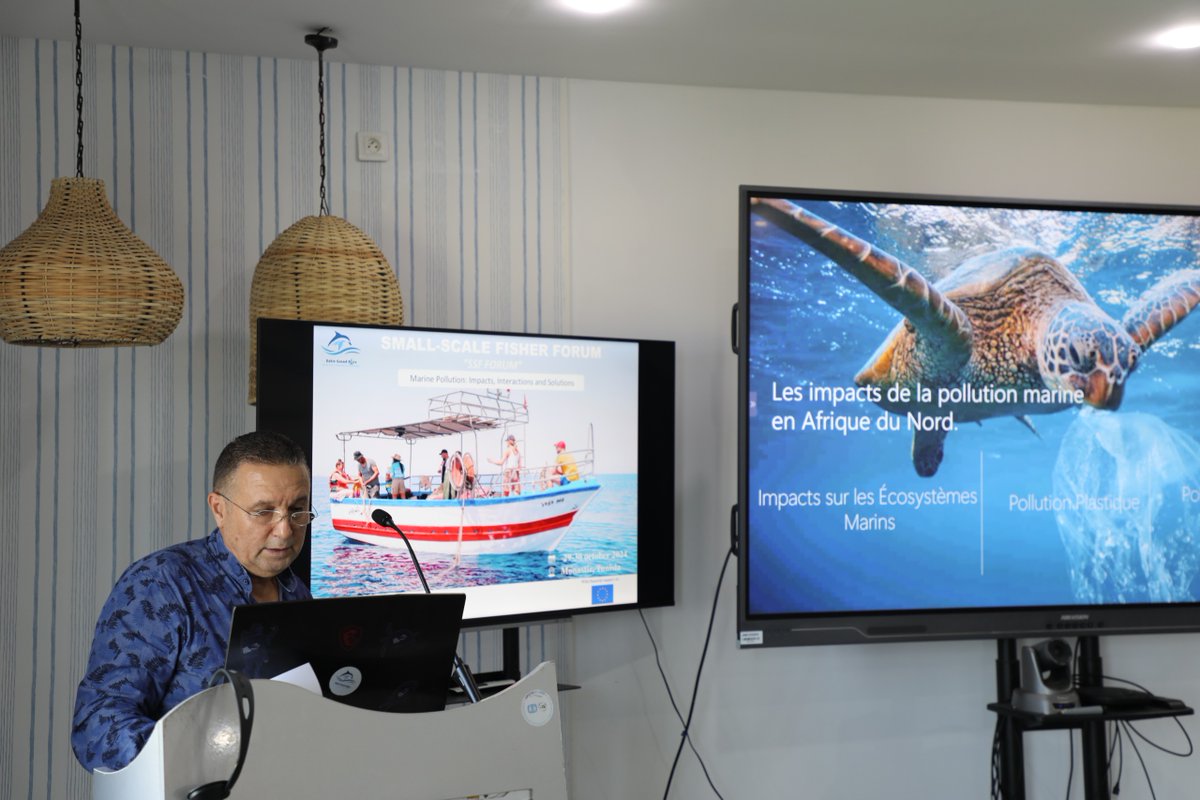 UN_FAO_GFCM's tweet image. 🌊Kicking off a new #SSFForum session with @NotreGrandBleu on #MarineLitter in #Monastir 🇹🇳
Bringing together #SSF stakeholders from across the #Med &amp;amp; #BlackSea to discuss innovative solutions and inspire each other to tackle this environmental &amp;amp; socioeconomic issue.
#RPOA_SSF