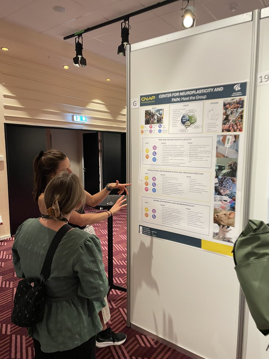 CNAP_AAU's tweet image. This week we are strongly represented at the @naddenmark annual meeting. @millard_sammy, @LauraDeHerde and @GravenNielsen promoted the neuroscience possibilities at @CNAP_AAU, @aausund, not least the new Brain Neuroadaptability to Pain initiative. @GrundforskFond @lundbeckfonden