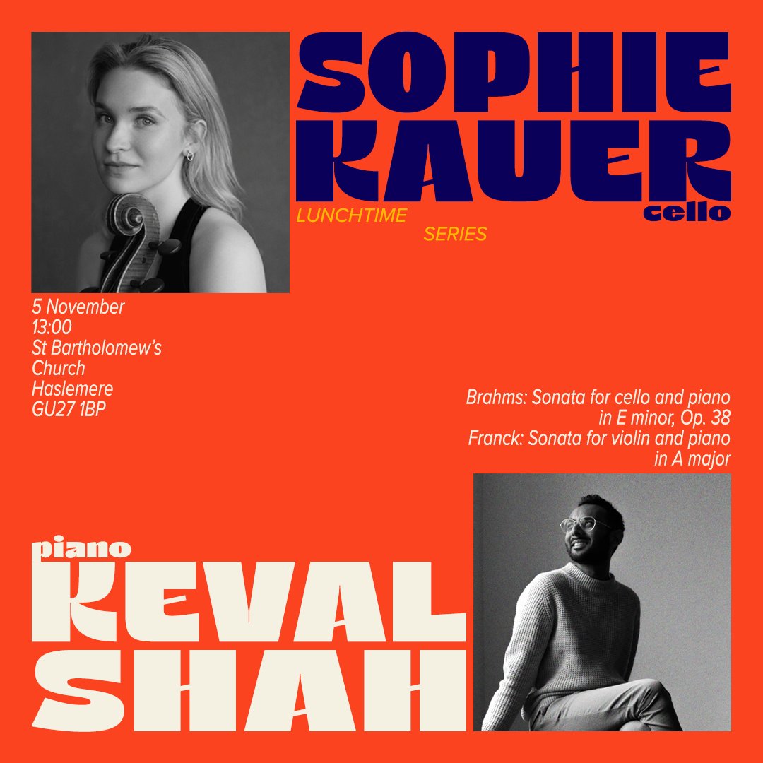 HHH Concerts - Haslemere's Chamber Music Society (@hhh_concerts) on Twitter photo <a href="/sophiekauer/">Sophie Kauer</a> starred as the cellist opposite Cate Blanchett in the film TÁR. She will be performing in #Haslemere next Tuesday at 1pm in St. Bartholomew's Church with pianist <a href="/KevalSShah/">Keval Shah</a>. Tickets are available via this link hhhconcerts.org.uk/#/sophiekauera…
#cello #piano #concert <a href="/sophiekauer/">Sophie Kauer</a> starred as the cellist opposite Cate Blanchett in the film TÁR. She will be performing in #Haslemere next Tuesday at 1pm in St. Bartholomew's Church with pianist <a href="/KevalSShah/">Keval Shah</a>. Tickets are available via this link hhhconcerts.org.uk/#/sophiekauera…
#cello #piano #concert