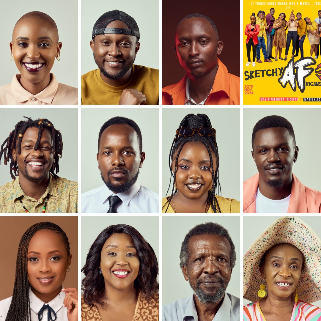 Introducing the cast of #SketchyAfricans, in cinemas from 30 November. 

In the film, a desperate entrepreneur teams up with her debt-ridden friend to fake an engagement and dowry ceremony hoping to secure much-needed cash from her family.