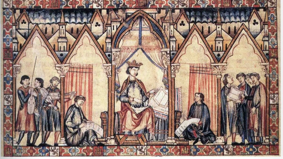 En las famosas Cantigas de Santa María de Alfonso X el Sabio se habla de expulsar a «os mouros d' Espanna», y entre estos se diferencia a los moros «brancos (blancos) e louros (marrones, como las vacas rubias)» y «negros» (...más «negros que Satanas», «mais negro ca mora»).