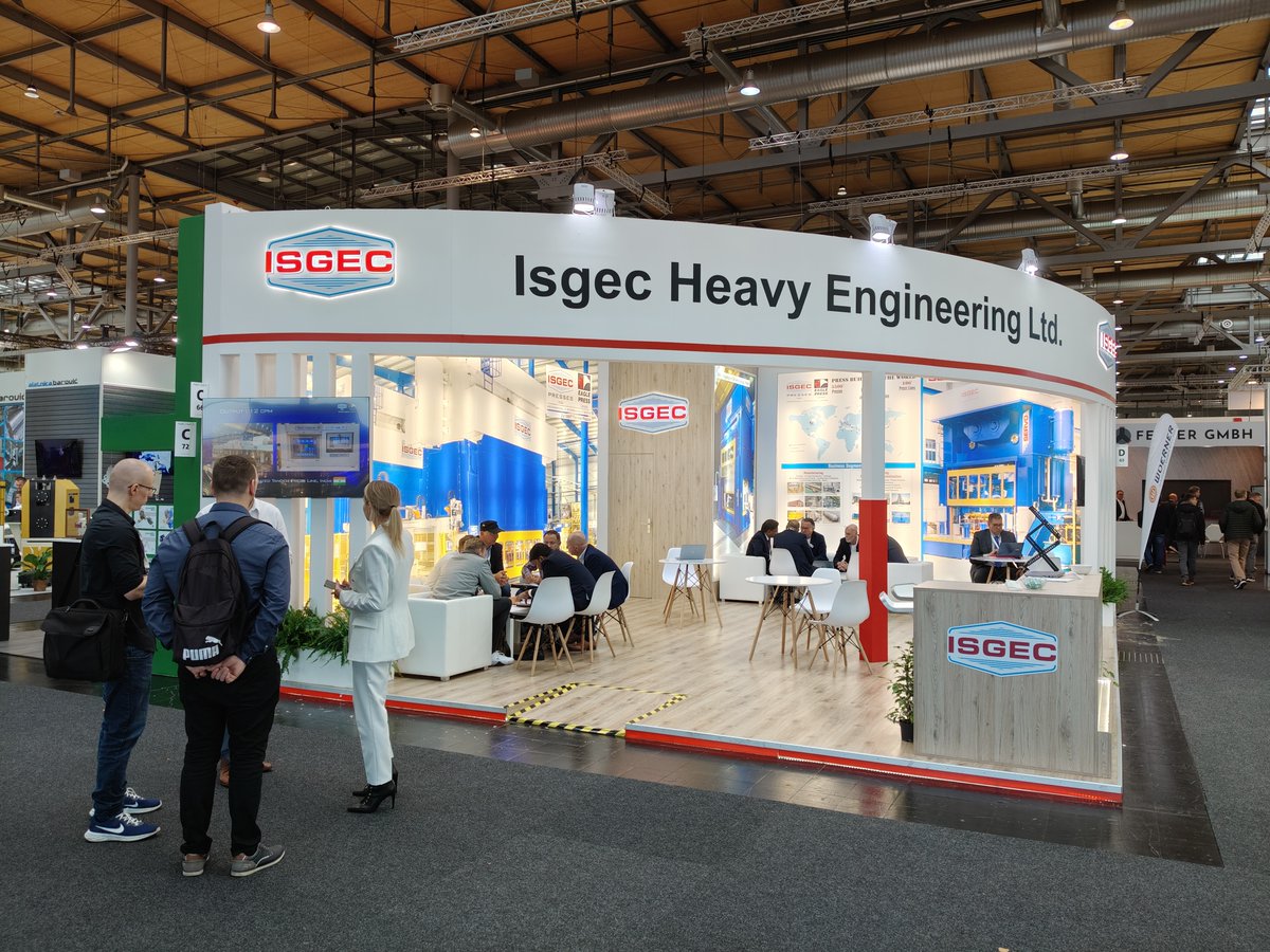 Isgec_engg's tweet photo. Thank you to all the delegates &amp; visitors for taking the time to visit Isgec Heavy Engineering booth at the EuroBLECH 2024 - 27th International Sheet Metal Working Technology Exhibition. We truly appreciate the opportunity to connect with you and showcase our innovative solutions https://t.co/CiU5NJXPhB