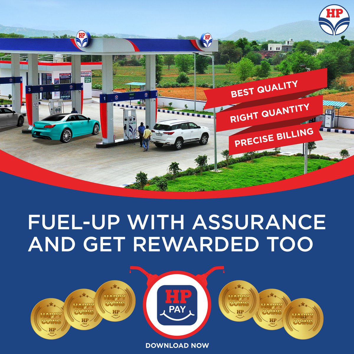 hpcl_Siliguri's tweet image. 𝗛𝗣 𝗥𝗲𝘁𝗮𝗶𝗹 pumps ensure top quality, accurate quantity, and excellent service at every location. You'll receive the receipt for the exact amount refueled. 

So, fuel up with confidence at HP Retail Pumps.
 
#HPPay #poWer95 #HPRetail #HappyShop #MeraHPPump #HPCL #Godigital