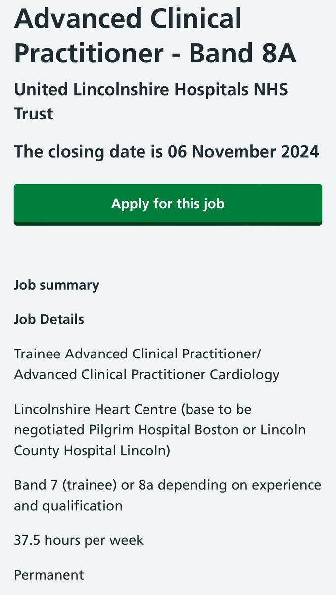 Someone will be very fortunate to bag this job. Could it be you?

jobs.nhs.uk/candidate/joba…