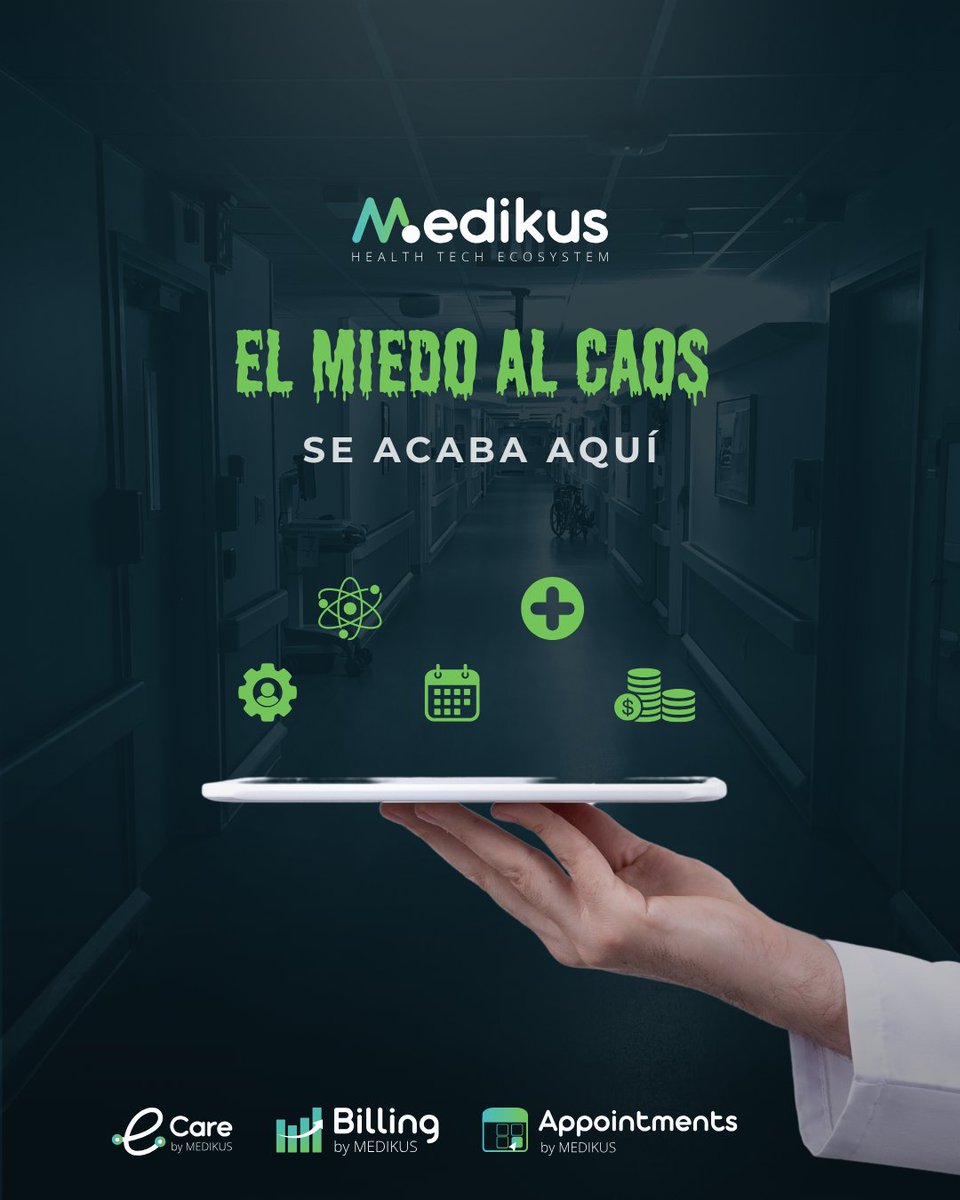 medikustech's tweet photo. 🎃👻 ¡No hay nada más aterrador que una gestión desordenada!

Tranquilo, en Medikus te ayudamos a mantener todo bajo control con nuestras soluciones digitales para la salud. Olvídate del caos y deja que nos encarguemos. 🎯

#Halloween #HealthTech #GestióndeSalud #GestiónSanitaria https://t.co/eTTb3SeR07