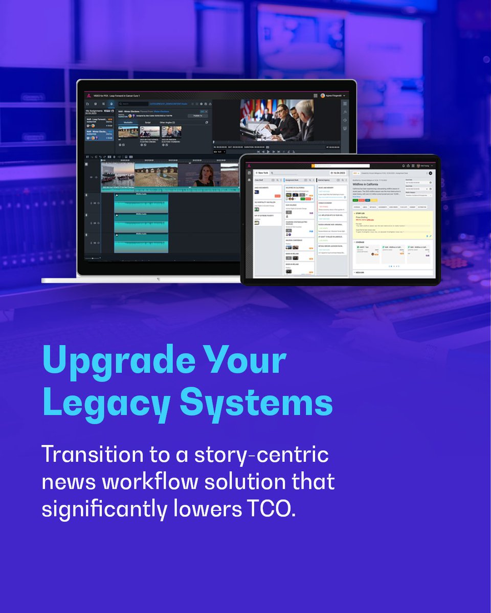 DaletTechnology's tweet photo. Our expanded Competitive Upgrade Program offers a practical, supported path to more agile and collaborative story-centric news workflows, empowering your team and increasing your operational ROI. 📈

Ready to step up? Learn more 👉 https://t.co/Q2Z6cGYSj8 https://t.co/tVn1Ck9EF6