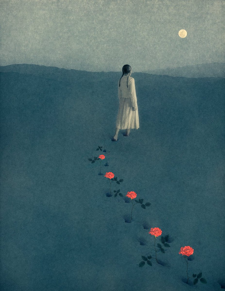 KamilaKansy's tweet photo. The soul journeys on, despite the night, frost, or hardship. Its feet bleed, each step laced with pain. Yet it goes on, for it has been blessed with love, longing to share it with others. In its sacrifice, life is born anew. https://t.co/4SfSCFd0XG