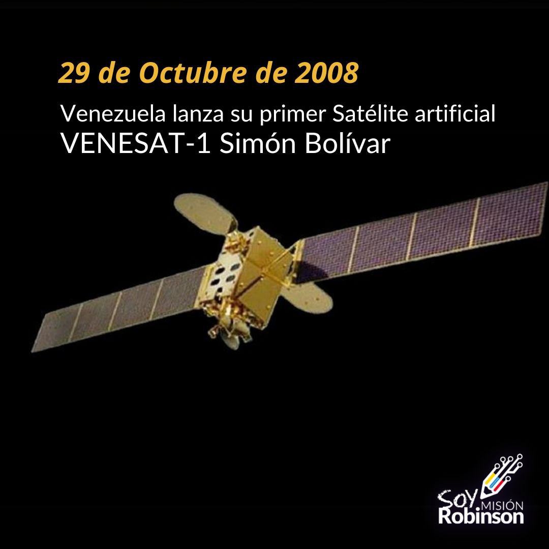 En el año 2008 Venezuela lanza su primer satélite, VENESAT-1 Simón Bolívar, desde Sichuan, China. Fue fabricado y puesto en órbita por la Administración Nacional China del Espacio.

<a href="/NicolasMaduro/">Nicolás Maduro</a> 
<a href="/HectoRodriguez/">Héctor Rodríguez C.</a> 
<a href="/Sociabolivarian/">Lilian Oropeza</a>