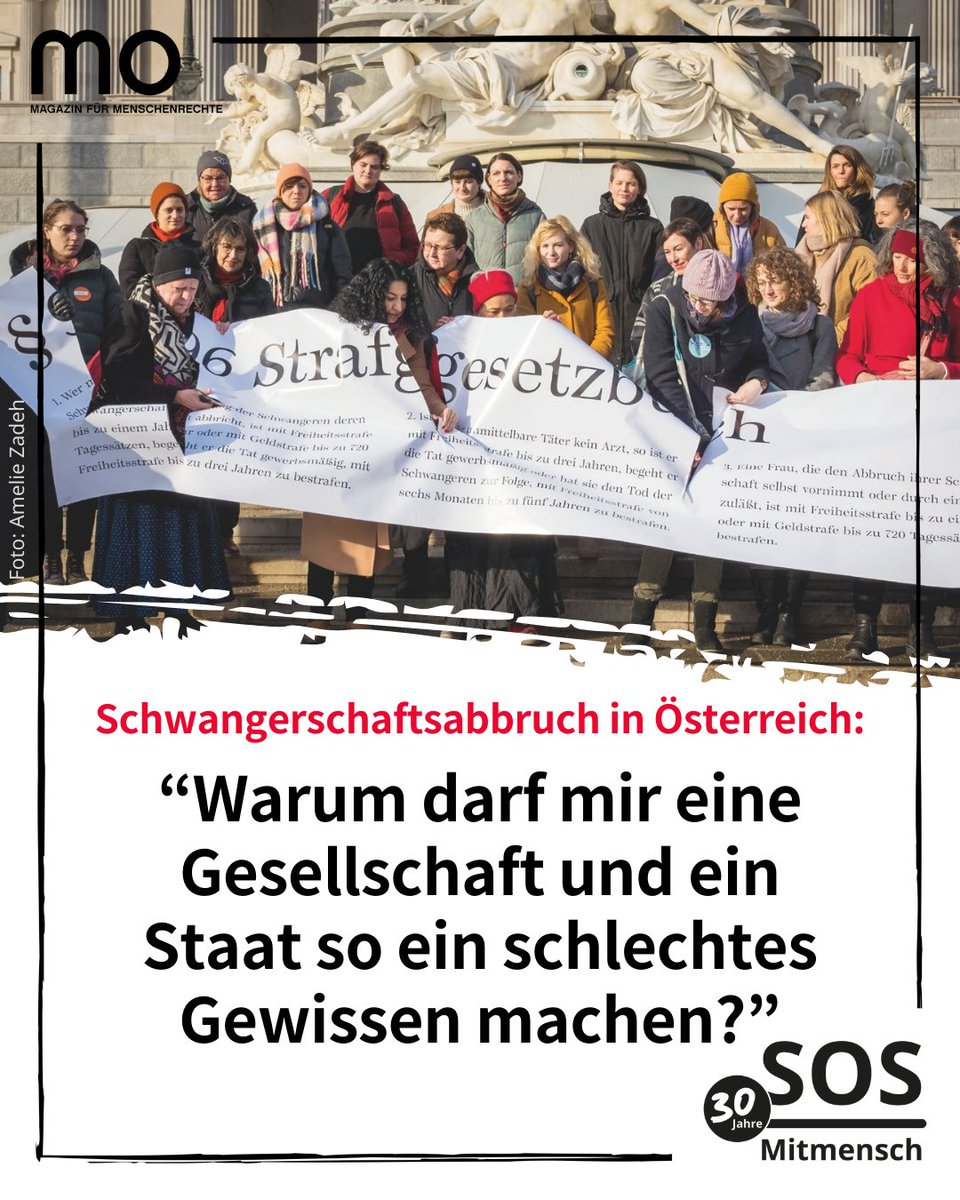 In Österreich steht Schwangerschaftsabbruch im Strafgesetzbuch, seit 50 Jahren wird er nicht mehr bestraft. Wie ist es, in einem Land einen Abbruch zu haben, in dem das bis heute illegal ist? Das MO Magazin hat mit Frauen darüber gesprochen. sosmitmensch.at/wenn-es-doch-p…