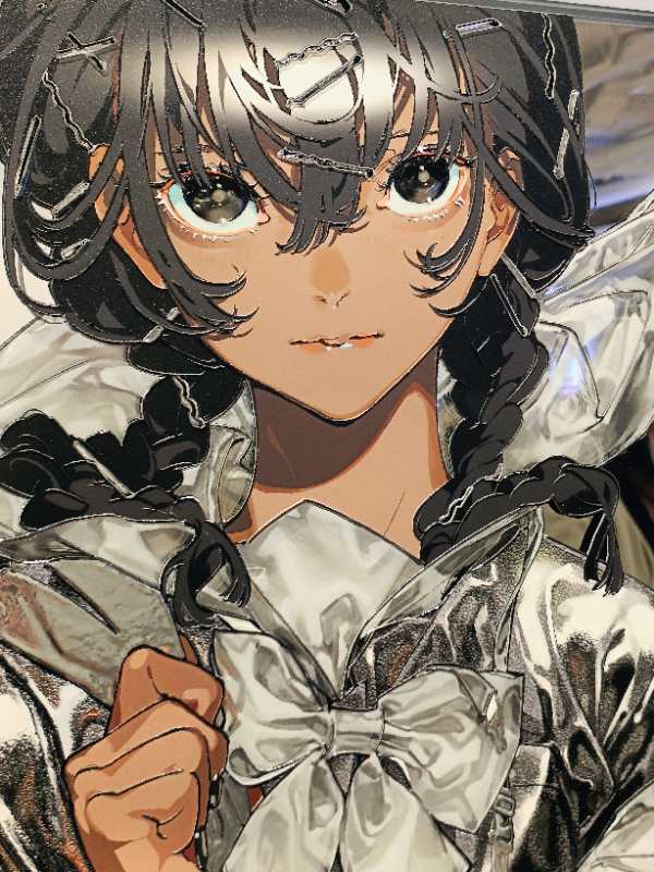 kidokibou's tweet photo. 米山舞さんの作品を拝見しました！実物はすごすぎます！目がまるで宝石みたいです！😍

#デジタルイラスト作品展 #Repabillion https://t.co/7rcm0Yjf2o