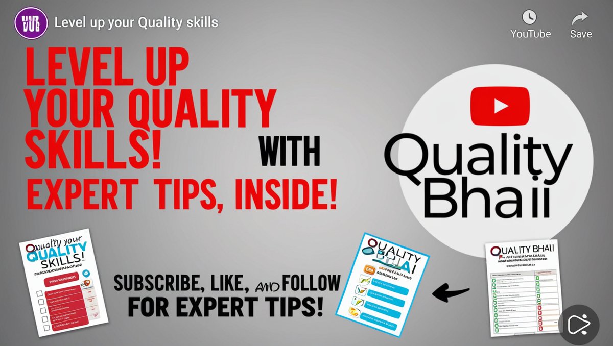 Qualitybhai's tweet photo. Level up your quality skills with Quality Bhai! Subscribe, like, and fol... https://t.co/D23fD85mBG via @YouTube https://t.co/rrAcFUutSc