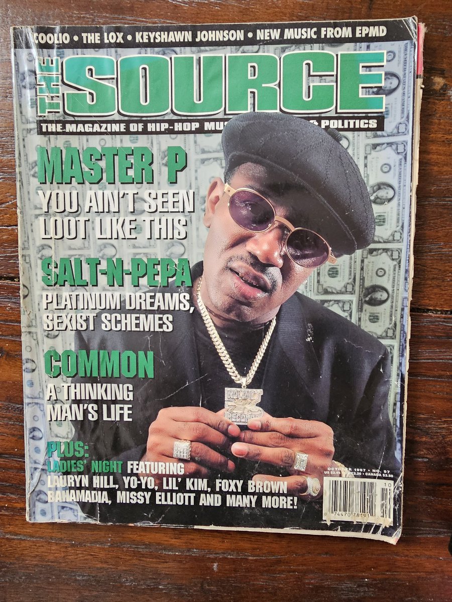 StaggaSays's tweet image. #TheSource October &apos;97 - Master P