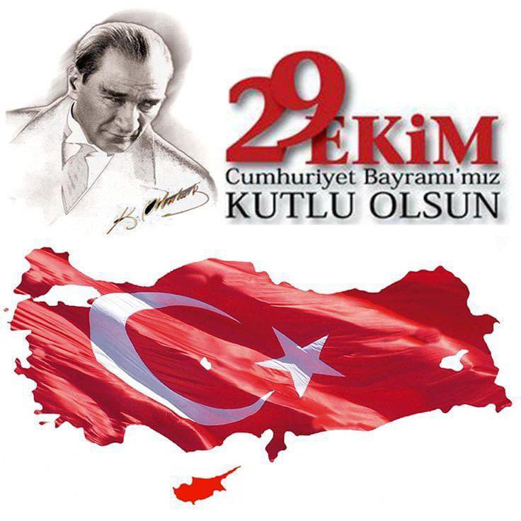 Cumhuriyetin 101. Yılı kutlu olsun. Coşkuyla kutlayacağımız nice Cumhuriyet Bayramlarımıza erişmek dileğiyle🇹🇷🇹🇷🇹🇷