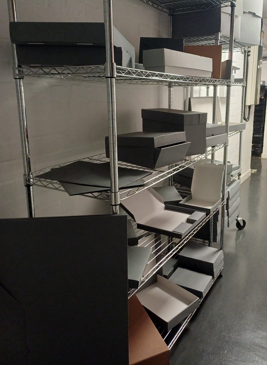 Unsure what type/ size of archival storage box you require? Why not come in and see us. We've put together a box display, which showcases every type &amp; designs that we manufacture. #archiving #storage #conservation #preservation #conservator #archivist