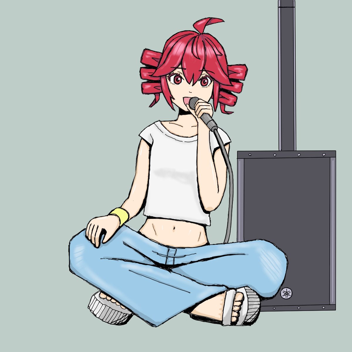 mikiwoto's tweet photo. 歌うテトさん✨
(今日の #寝起きイラスト に色付けました)
#重音テト #yamaha #stagepas https://t.co/vJ3AV6SaYL
