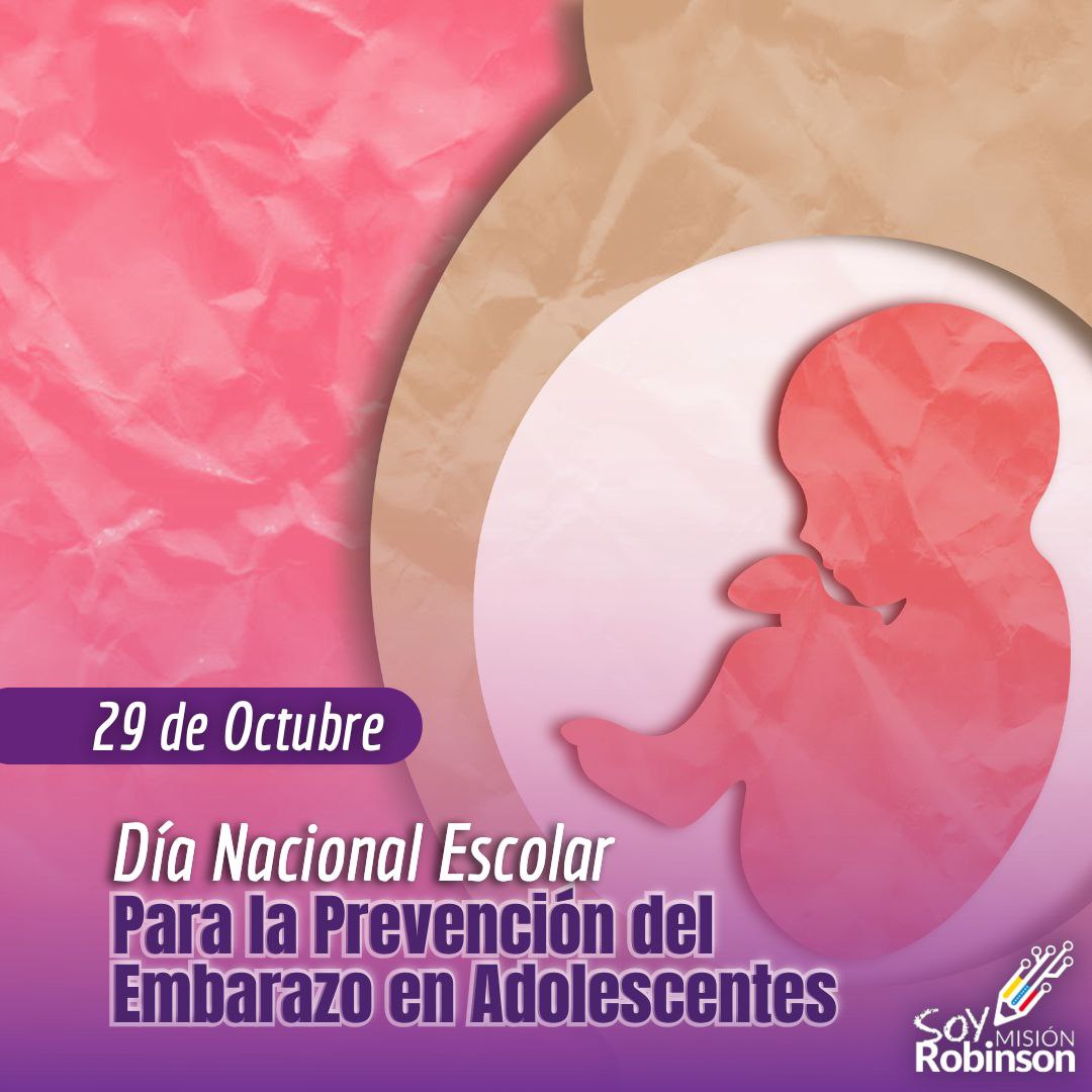 Conmemoramos el Día Nacional Escolar para la Prevención del Embarazo en Adolescentes con el objetivo de crear conciencia sexual en adolescentes, educarles sobre la responsabilidad que conlleva un embarazo a temprana edad.

<a href="/NicolasMaduro/">Nicolás Maduro</a> 
<a href="/HectoRodriguez/">Héctor Rodríguez C.</a> 
<a href="/Sociabolivarian/">Lilian Oropeza</a>