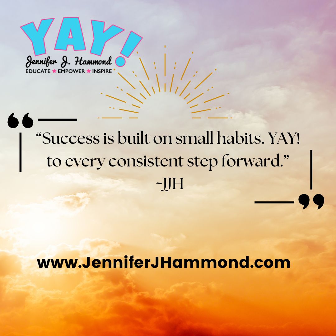 Rise, grind, repeat – that's the secret handshake to the club of winners. 🏆 Start and end your day with a YAY and watch success roll out the red carpet for you. Remember, it's what you do daily that puts the 'extra' in extraordinary! #DailyHabits #SuccessClub #YayAllDay