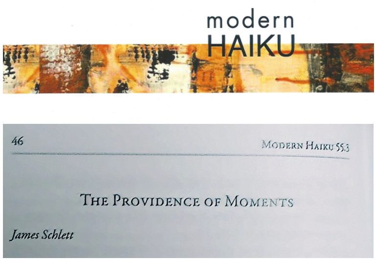 The Autumn 2024 issue of Modern Haiku features my essay, “The Providence of Moments.” It addresses the question of why a moment comes when it does: Why THIS moment? It is a question that cannot be answered without #eternity, as the Danish existential philosopher and theologian