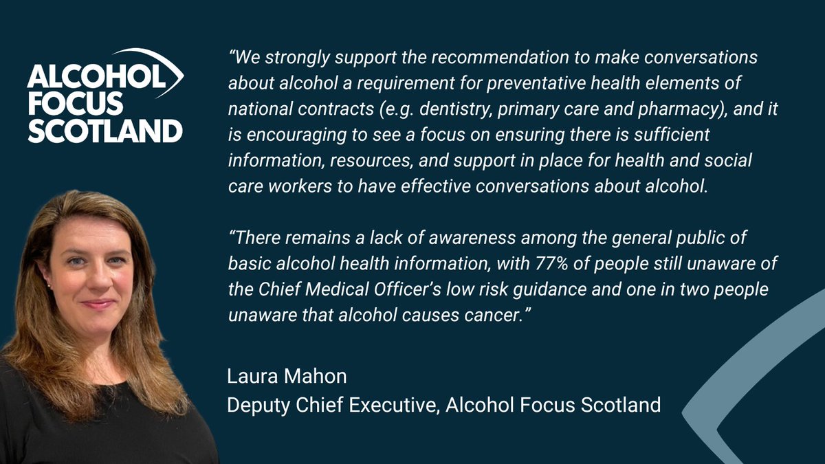 Alcohol Focus Scotland (@alcoholfocus) on Twitter photo AFS welcomes the publication (today) of the <a href="/P_H_S_Official/">Public Health Scotland</a> Alcohol Brief Intervention (#ABI) review and recommendations
We need to get the country talking about #Alcohol and #AlcoholHarm
Read our full comment 🔽
alcohol-focus-scotland.org.uk/news/news/afs-…
#LetsTalkAlcoholHarm AFS welcomes the publication (today) of the <a href="/P_H_S_Official/">Public Health Scotland</a> Alcohol Brief Intervention (#ABI) review and recommendations
We need to get the country talking about #Alcohol and #AlcoholHarm
Read our full comment 🔽
alcohol-focus-scotland.org.uk/news/news/afs-…
#LetsTalkAlcoholHarm