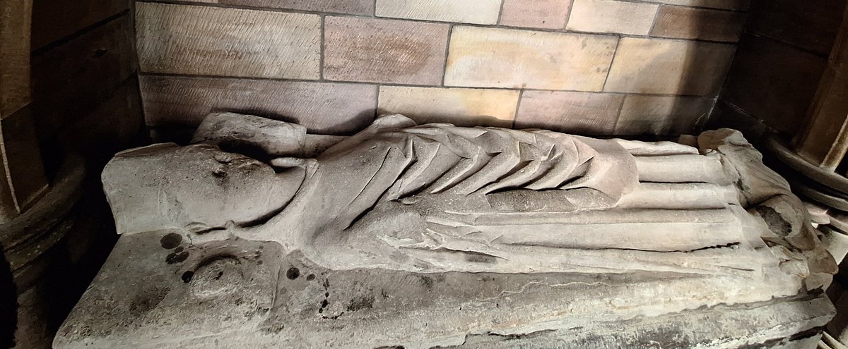 Day 29 Old. Founder of Dunblane Cathedral, Dominican friar, Bishop Clement d 1258. Are his bones here?  The graveyard tour by Society of Friends of Dunblane Cathedral may shed a light 😉#31daysofgraves <a href="/welovehistory/">Historic Scotland</a> #Cathedral