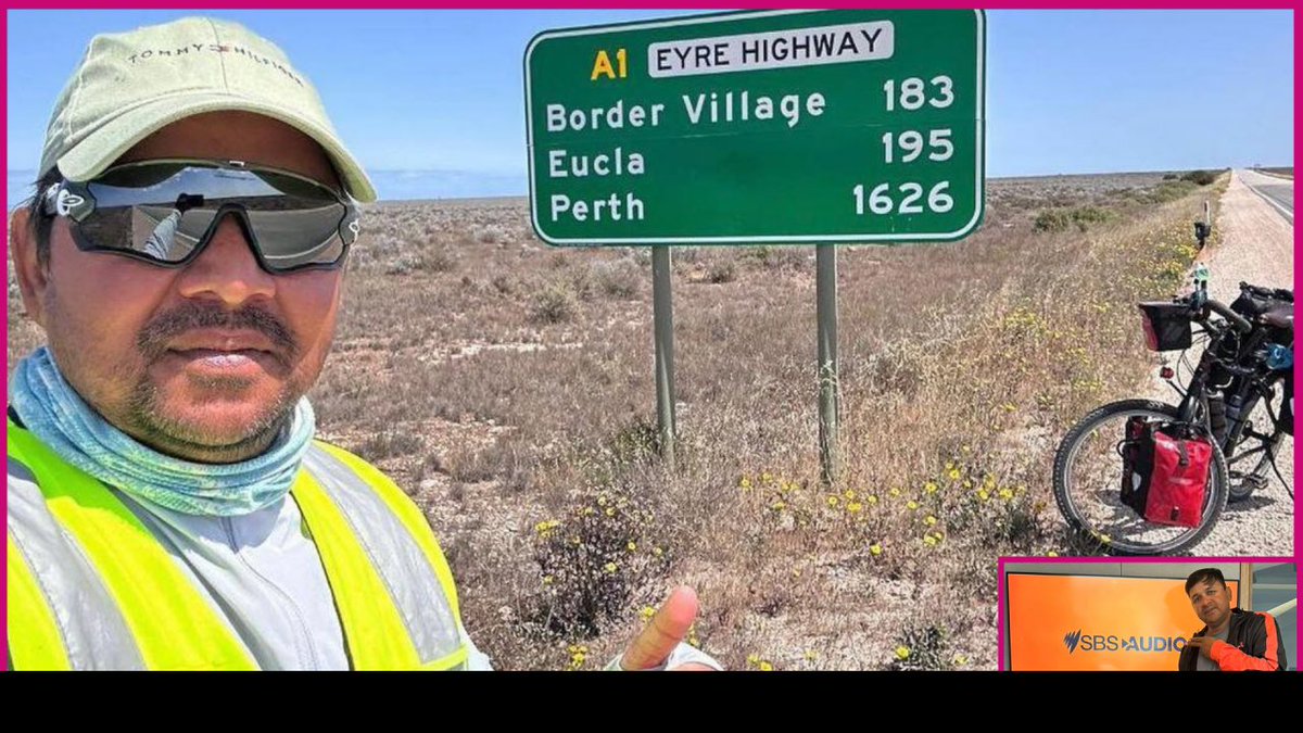 AusDHCIndia's tweet image. On a 🚴‍♀️mission! Dr Raj Phanden's commitment to promote #sustainability &amp;amp; environmental safety is commendable. Popularly known as #CycleBaba, he has cycled through 107+ countries &amp;amp; is currently in #Australia spreading his ‘Wheels for Green’ mission. 🌱🚴‍♂️ 
sbs.com.au/language/hindi…