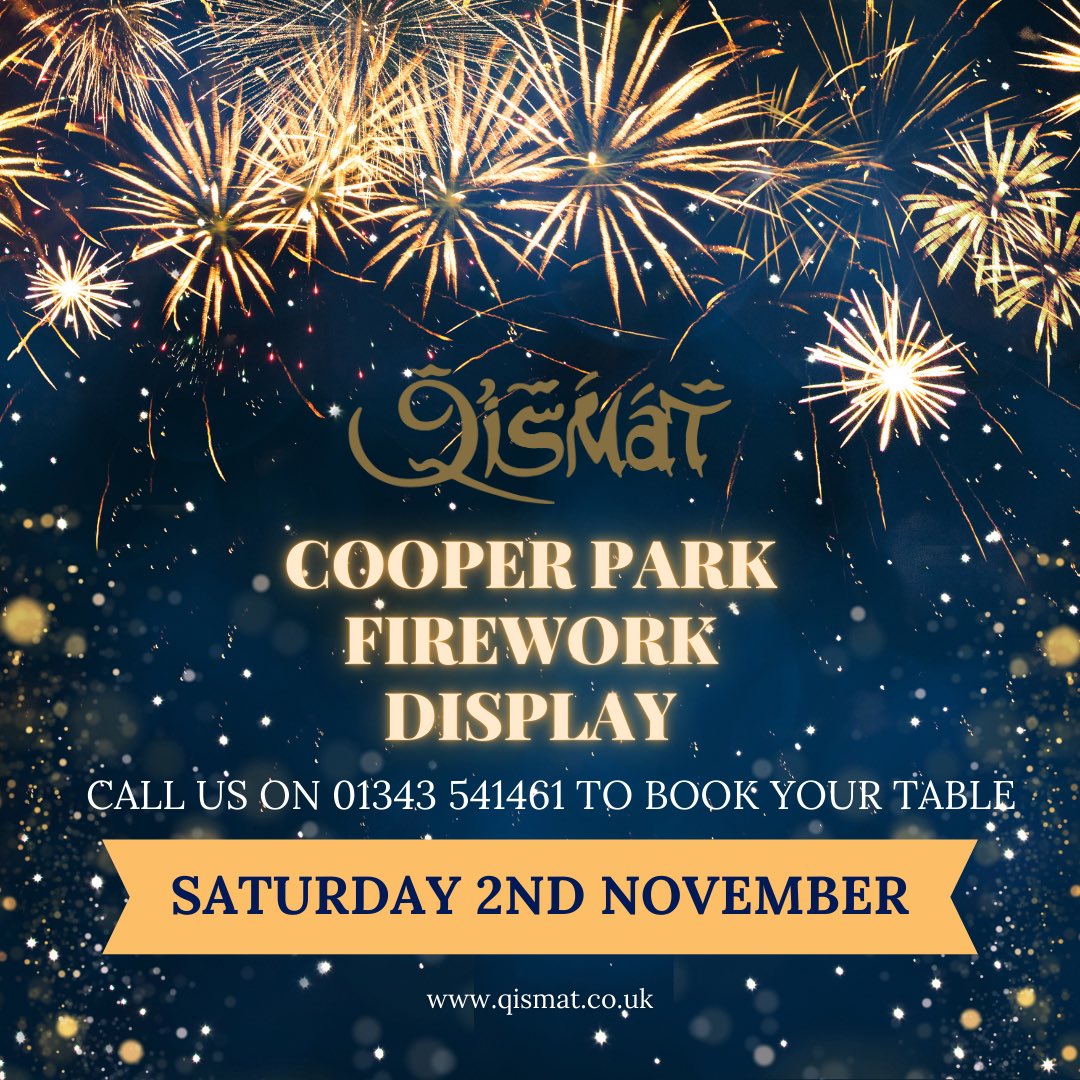 This weekend, be sure to catch the spectacular bonfire display at Elgin Cooper Park! 🔥 Why not treat yourself to a nice meal beforehand to fuel up for the evening? Or, grab a quick takeaway. Call us on 01343 541461 to reserve your table🍂✨ <a href="/RotaryElgin/">Rotary Elgin</a>