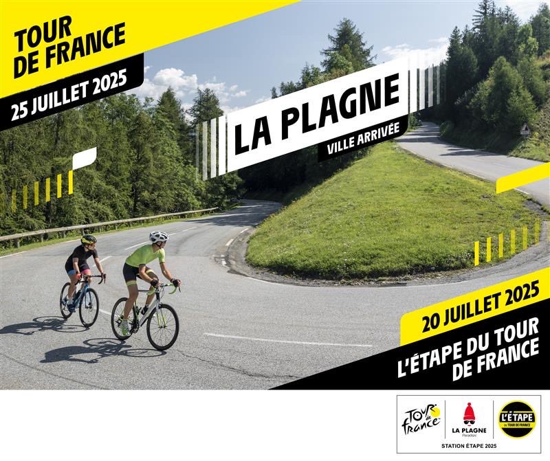 En 2025, La Plagne voit double 🟡🚴‍♀️

📅 Le 20 juillet, place aux cyclos ! L'Étape du Tour pose ses valises à La Plagne

📅 Le 25 juillet, c'est au tour des coureurs professionnels de s'affronter dans cette étape, reliant Albertville à La Plagne

#TDF2025 #letapedutour #laplagne