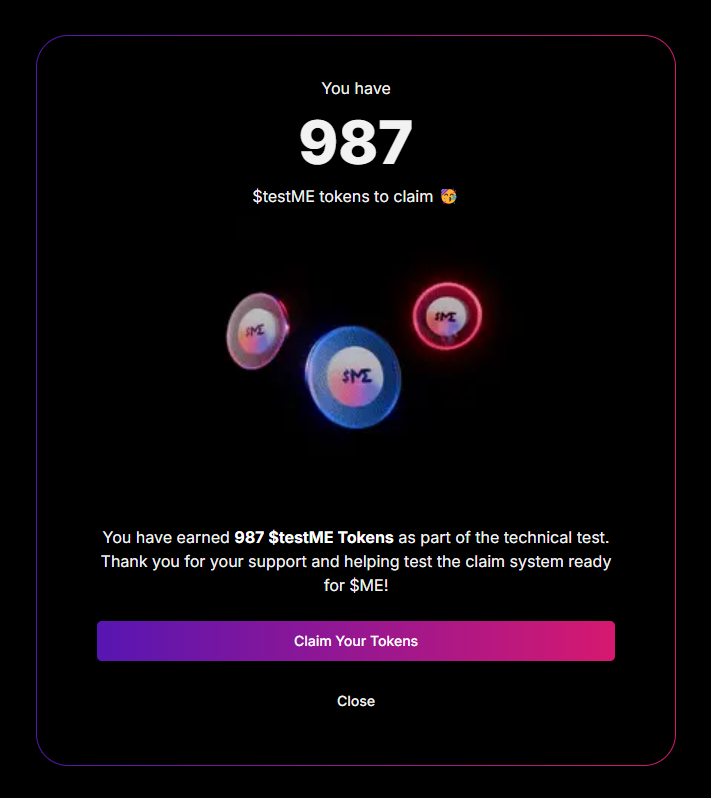 CryptoDuck (@cryptoduck_th) on Twitter photo วิธีเคลม $testME เหรียญทดสอบ แต่มีมูลค่าจาก <a href="/MagicEden/">Magic Eden 🪄</a>
ผู้ได้สิทธิ์: เคยใช้แพลตฟอร์ม MagicEden ในการซื้อ-ขาย NFT เมื่อไม่นานมานี้ และหนึ่งในนั้นมีธุรกรรม >$100
วิธีเคลม (แบบไม่ต้องใช้ Mobile App)
⚠️ มีเวลาเคลมถึง 31 ต.ค. และตอนนี้เว็บเน่ามาก
1⃣ ติดตั้ง MagicEden wallet บน วิธีเคลม $testME เหรียญทดสอบ แต่มีมูลค่าจาก <a href="/MagicEden/">Magic Eden 🪄</a>
ผู้ได้สิทธิ์: เคยใช้แพลตฟอร์ม MagicEden ในการซื้อ-ขาย NFT เมื่อไม่นานมานี้ และหนึ่งในนั้นมีธุรกรรม >$100
วิธีเคลม (แบบไม่ต้องใช้ Mobile App)
⚠️ มีเวลาเคลมถึง 31 ต.ค. และตอนนี้เว็บเน่ามาก
1⃣ ติดตั้ง MagicEden wallet บน
