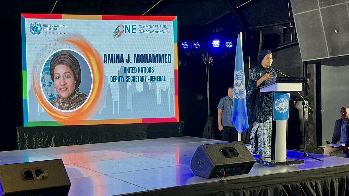 ILOManila's tweet photo. UN Town hall meeting with Deputy Secretary-General Amina Mohammed as special guest.🇺🇳 https://t.co/TrtavM1paq