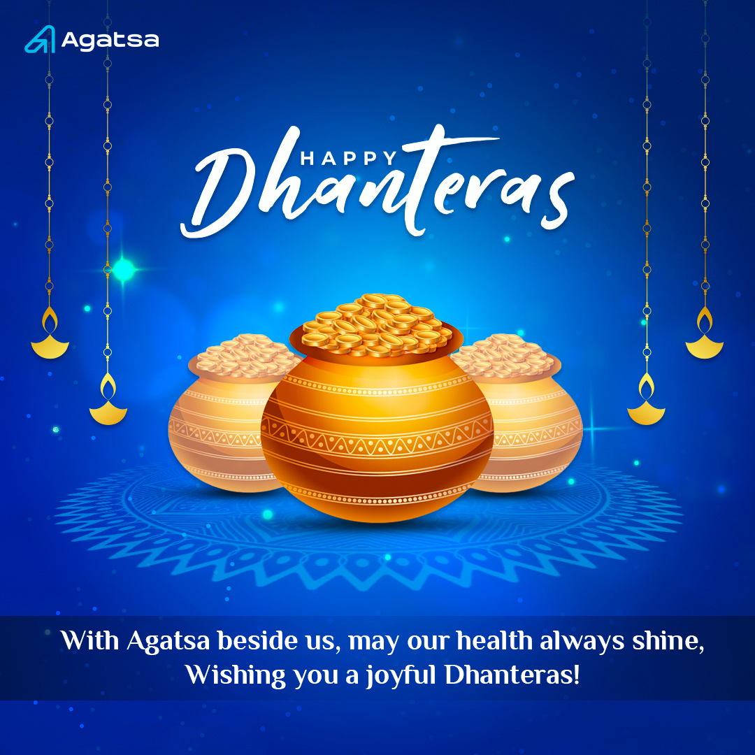 ✨🌼 Happy Dhanteras from Agatsa! 🌼✨
As we celebrate this auspicious occasion, may the festival of Dhanteras bring you an abundance of health, happiness, and prosperity! 
.
.
.
#Agatsa #SanketLife #Diwali #Dhanteras #HeartHealth #ECG