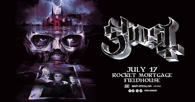 wjcumetal's tweet image. We have tickets to giveaway to see Ghost on July 17 at Rocket Mortgage FieldHouse.

To enter, YOU MUST SHARE THIS POST &amp;amp; email your name, address &amp;amp; phone number to wjcumetal@aol.com by Wednesday, October 30.

Tickets on sale Friday, November 1 @ 10 a.m.
bit.ly/48k8Wba