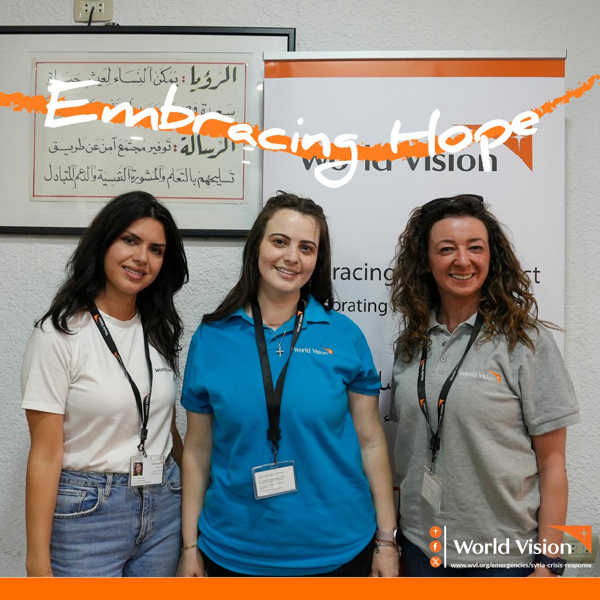Meet our Embracing Hope team.

Their mission is to empower faith leaders to conduct #protection sessions for #children and #caregivers in Zarqa and Amman, Jordan.

Their work is truly cherished!

<a href="/WorldVisionUSA/">World Vision USA</a>